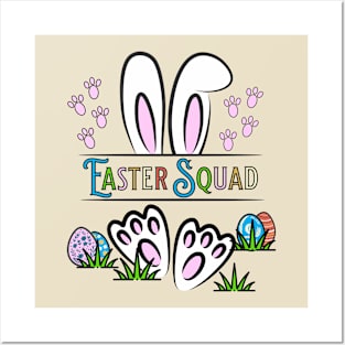 Easter Squad Colorfull Posters and Art